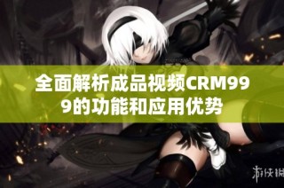 全面解析成品视频CRM999的功能和应用优势