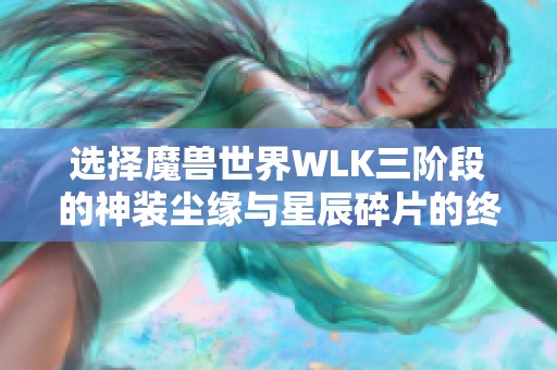 选择魔兽世界WLK三阶段的神装尘缘与星辰碎片的终极对决