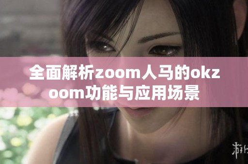 全面解析zoom人马的okzoom功能与应用场景