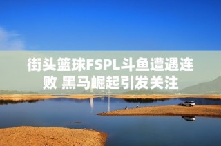 街头篮球FSPL斗鱼遭遇连败 黑马崛起引发关注