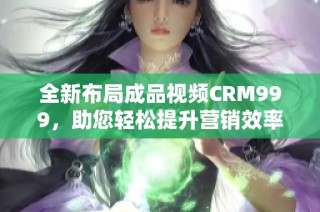 全新布局成品视频CRM999，助您轻松提升营销效率