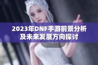 2023年DNF手游前景分析及未来发展方向探讨