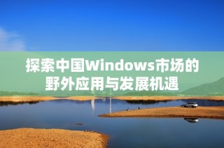 探索中国Windows市场的野外应用与发展机遇