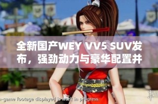 全新国产WEY VV5 SUV发布，强劲动力与豪华配置并存