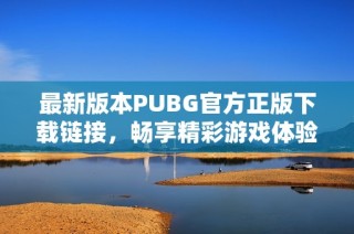 最新版本PUBG官方正版下载链接，畅享精彩游戏体验