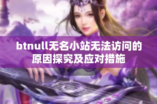 btnull无名小站无法访问的原因探究及应对措施