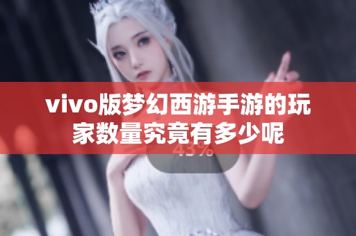 vivo版梦幻西游手游的玩家数量究竟有多少呢