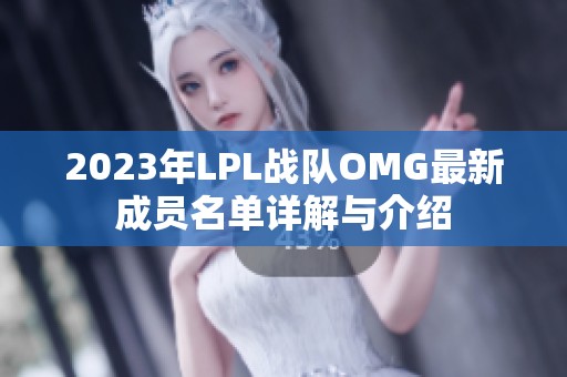 2023年LPL战队OMG最新成员名单详解与介绍