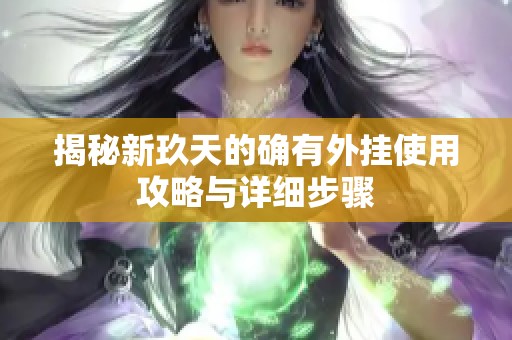 揭秘新玖天的确有外挂使用攻略与详细步骤